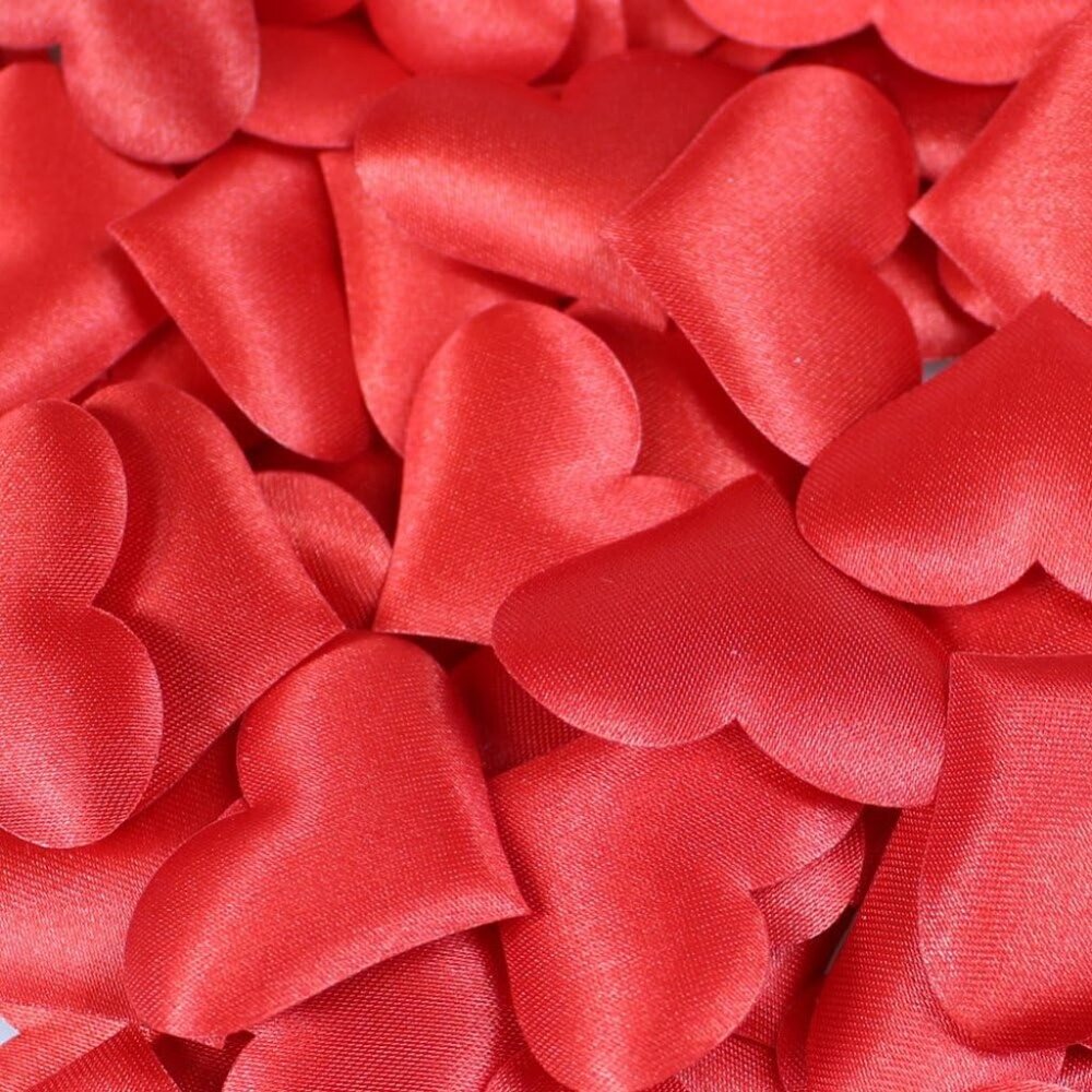 200pc Heart Shape Petals Wedding Valentines Decoration Party Supply Red only
